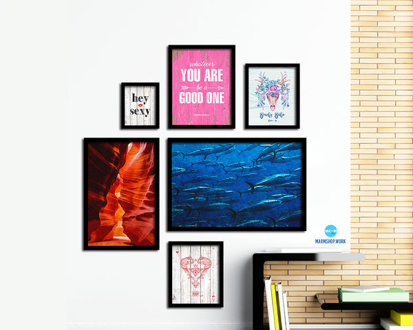 Group of Giant Tuna Artwork Painting Print Art Frame Home Wall Decor Gifts