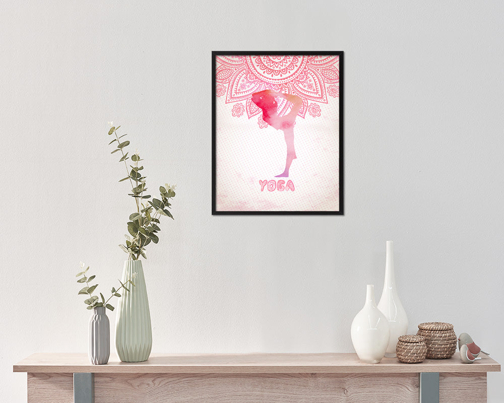 Yoga Pose Yoga Wood Framed Print Wall Decor Art Gifts