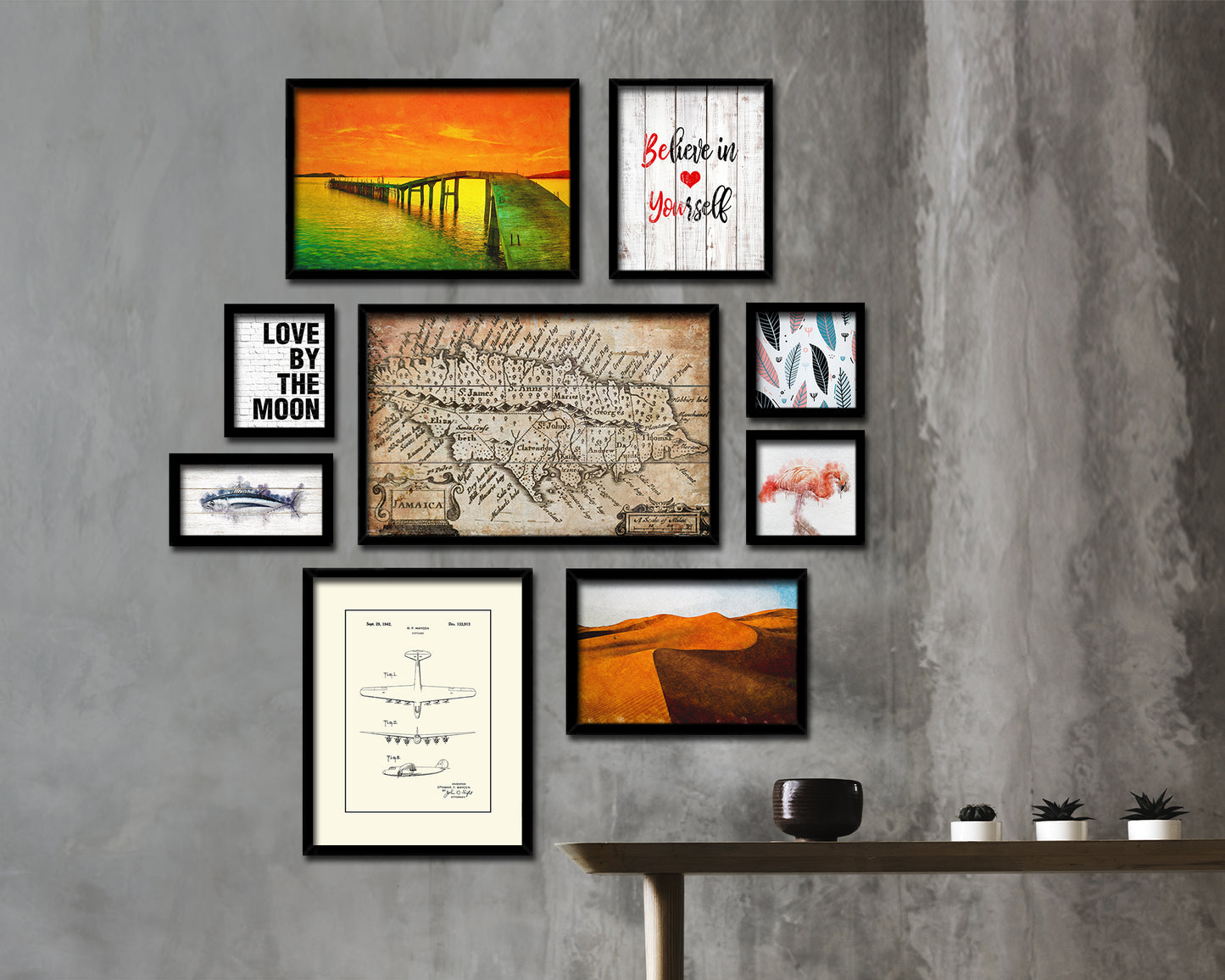 Jamaica John Speed 1675 Antique Map Framed Print Art Wall Decor Gifts