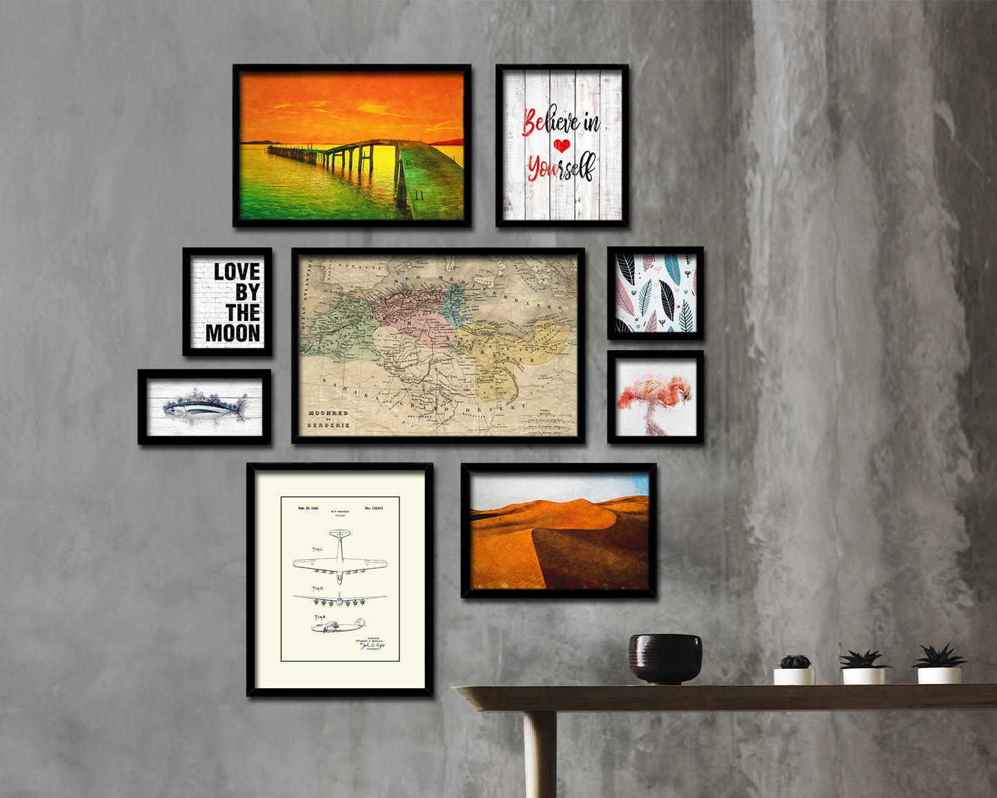 Barbary Coast of North Africa Historical Map Framed Print Art Wall Decor Gifts