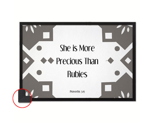 She believed she could so she did Quote Framed Print Wall Decor Art Gifts