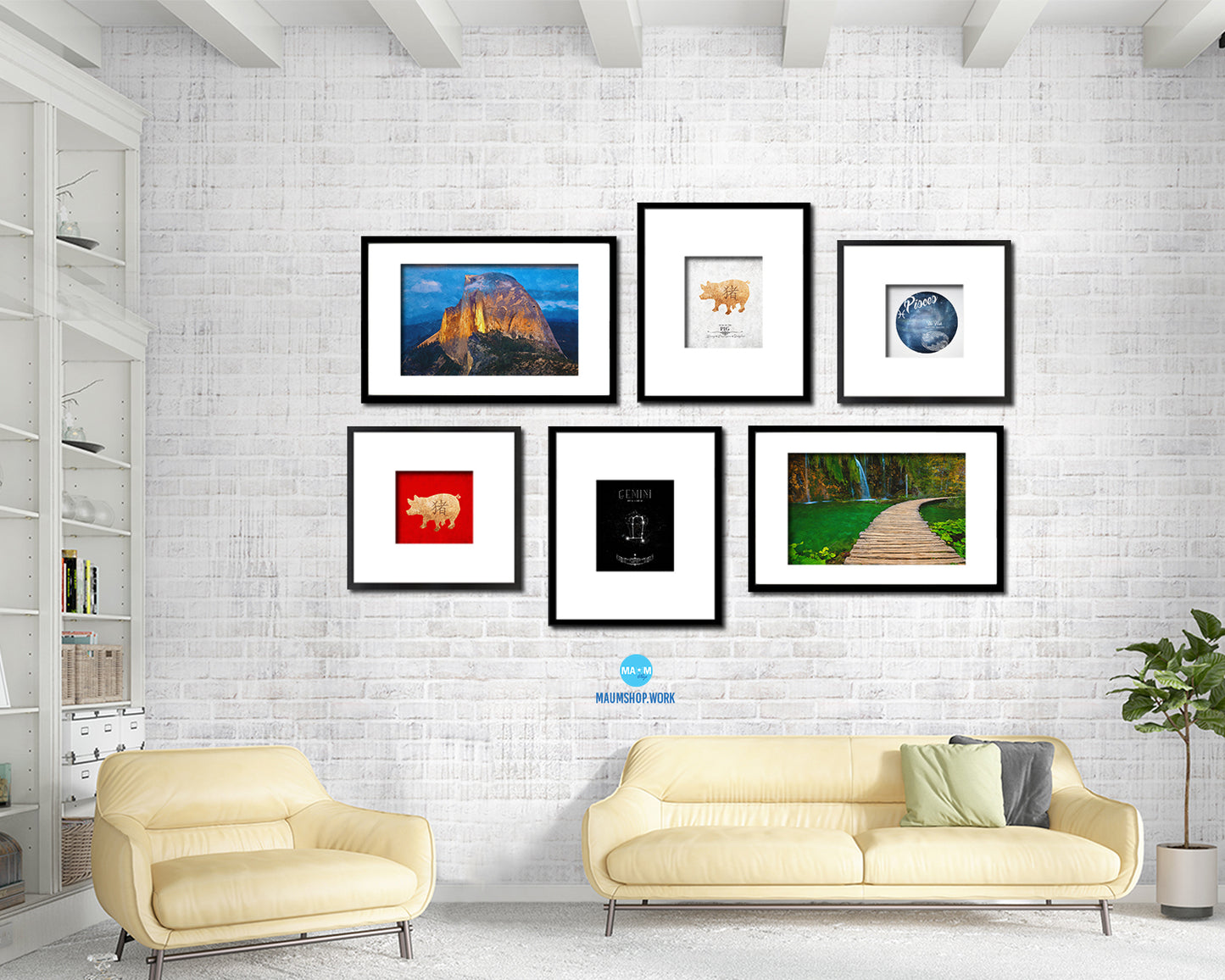 Pisces Astrology Prediction Yearly Horoscope Wood Framed Print Wall Art Decor Gifts