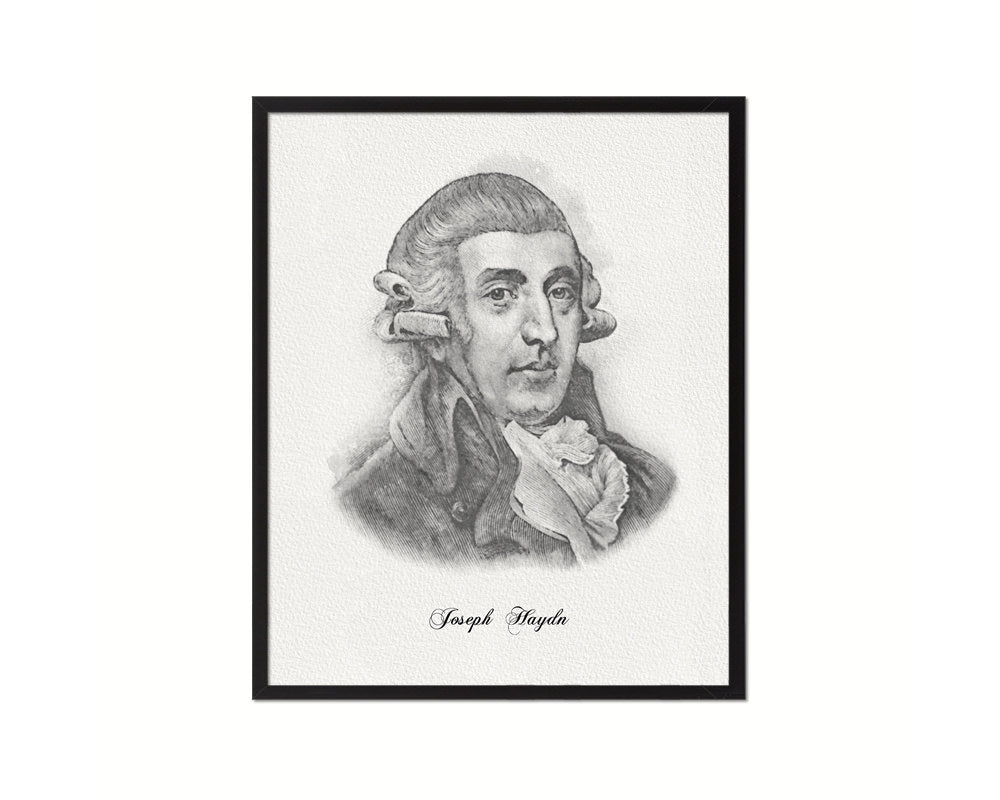 Joseph Haydn Classic Musician Framed Wall Decor Art Prints - MAUMshop.work