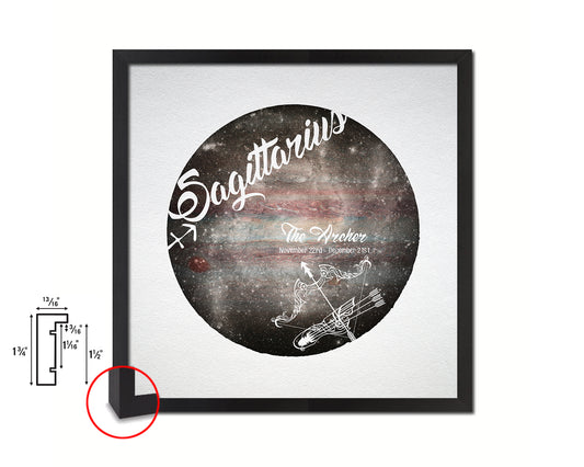 Sagittarius Astrology Prediction Yearly Horoscope Wood Framed Print Wall Art Decor Gifts