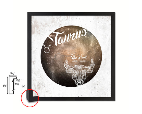 Taurus Astrology Prediction Yearly Horoscope Wood Framed Print Wall Art Decor Gifts