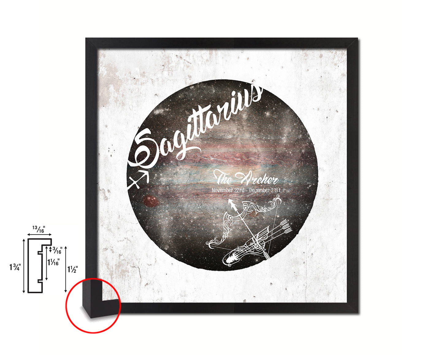 Sagittarius Astrology Prediction Yearly Horoscope Wood Framed Print Wall Art Decor Gifts