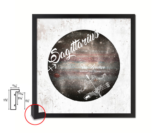 Sagittarius Astrology Prediction Yearly Horoscope Wood Framed Print Wall Art Decor Gifts