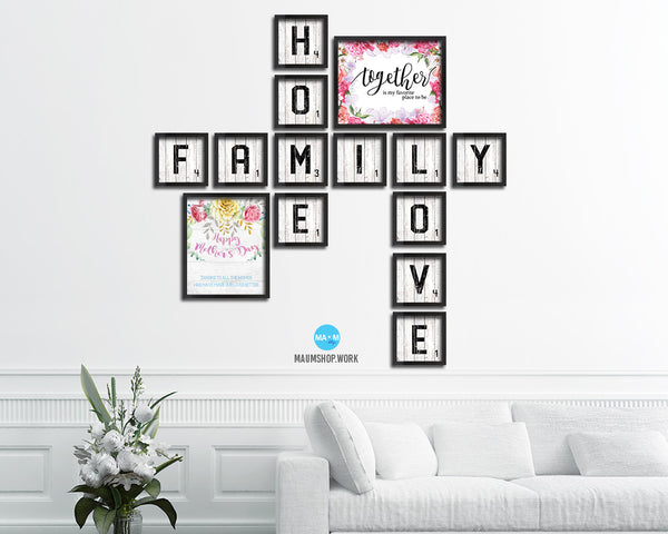 Happy mother's day Mother's Day Framed Print Home Decor Wall Art Gifts
