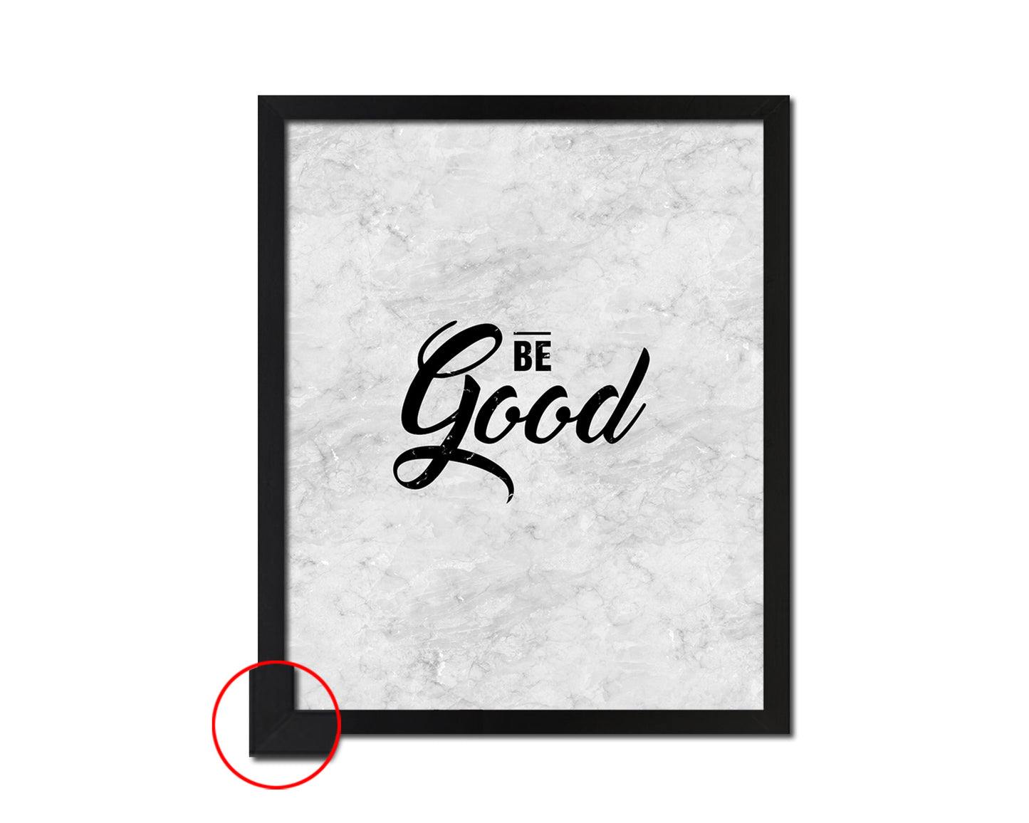 Be Good Inspirational Quote Framed Print Wall Art Decor Gifts