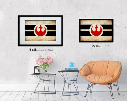 Alliance to Restore the Republic Vintage Military Flag Framed Print Sign Decor Wall Art Gifts