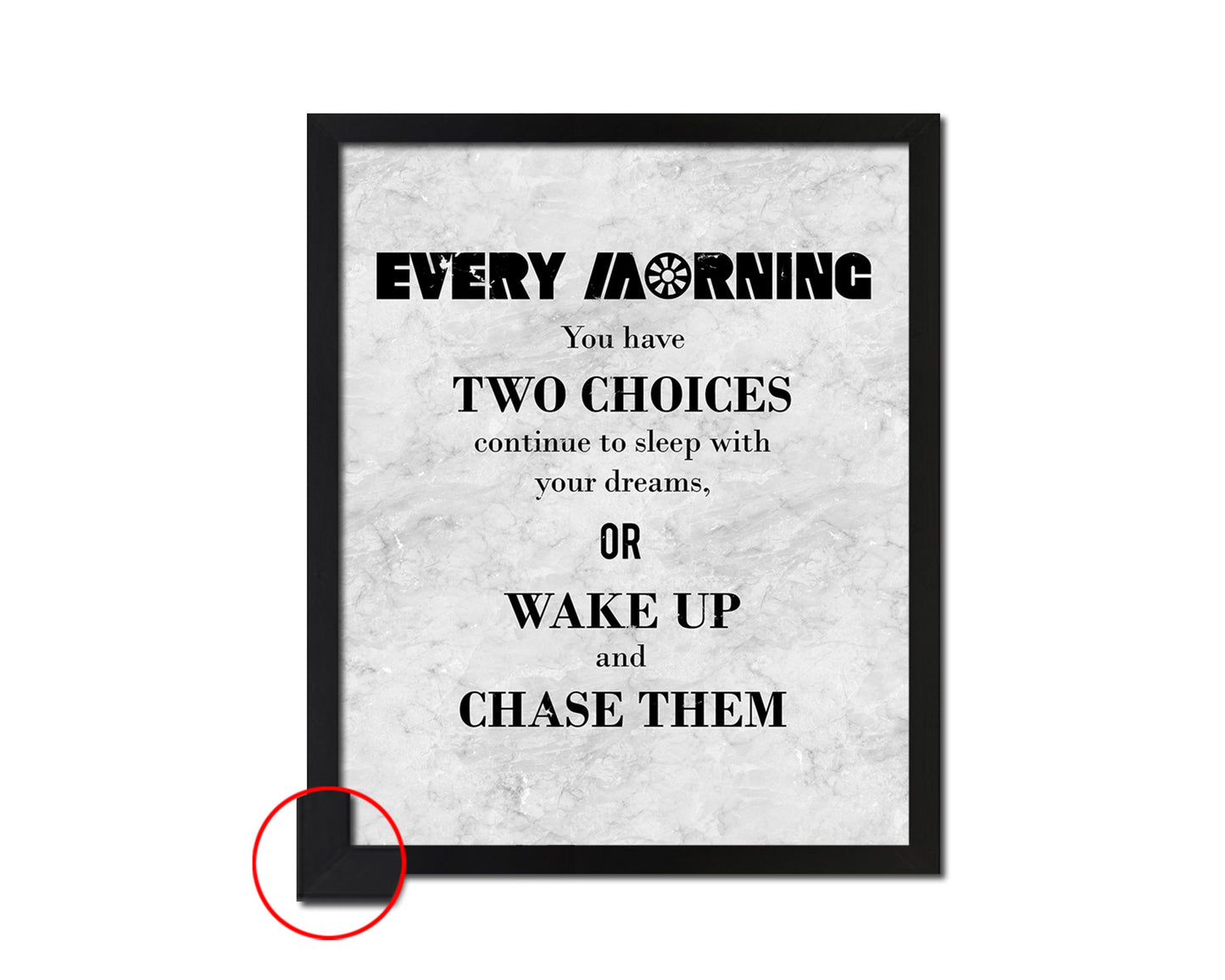 Every morning Quote Framed Print Wall Art Decor Gifts