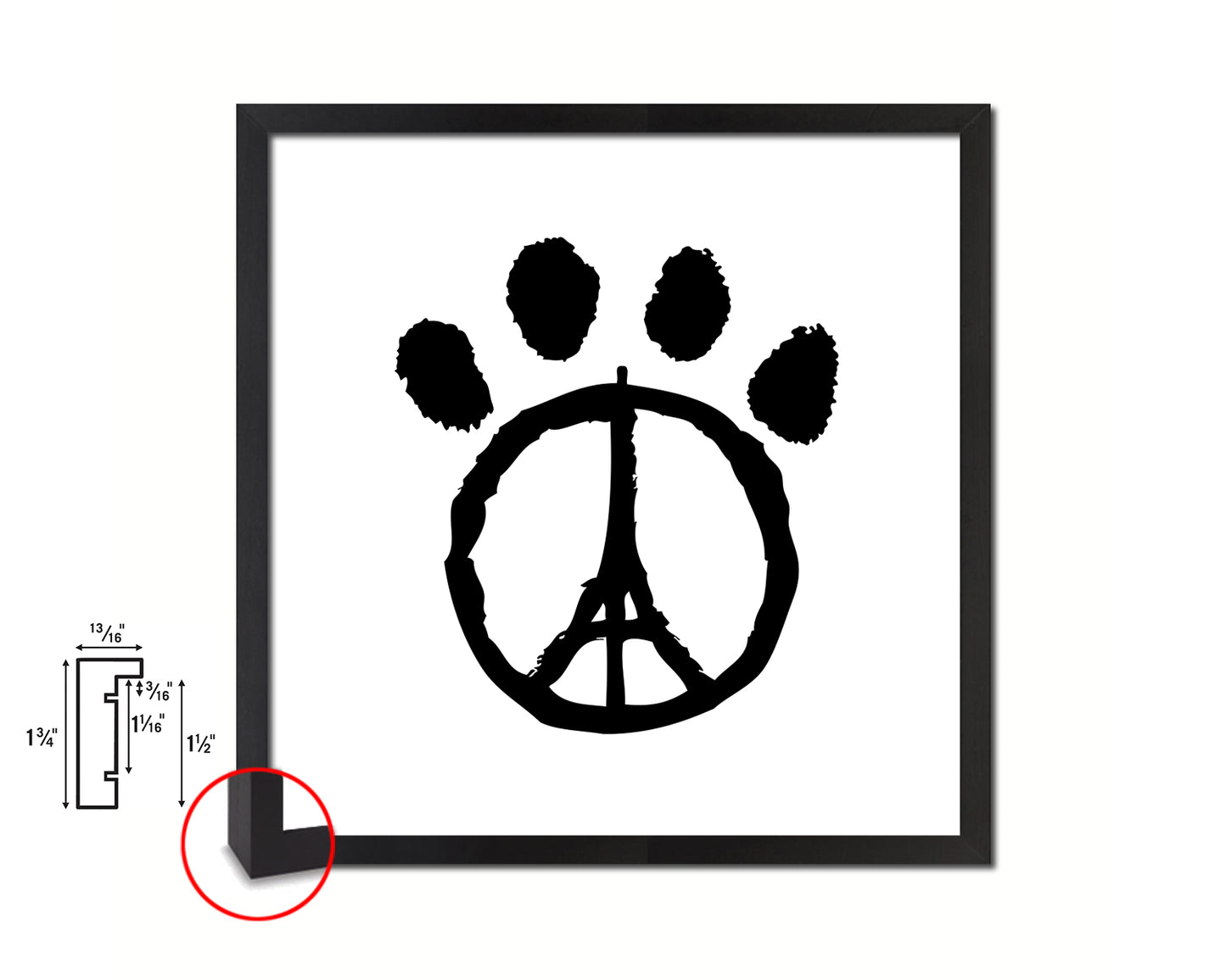 Paw Paris Punctuation Symbol Framed Print Home Decor Wall Art English Teacher Gifts