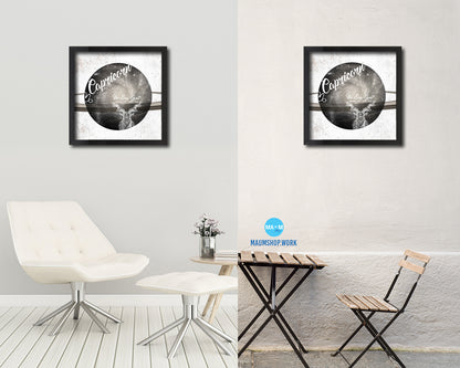 Capricorn Astrology Prediction Yearly Horoscope Wood Framed Print Wall Art Decor Gifts