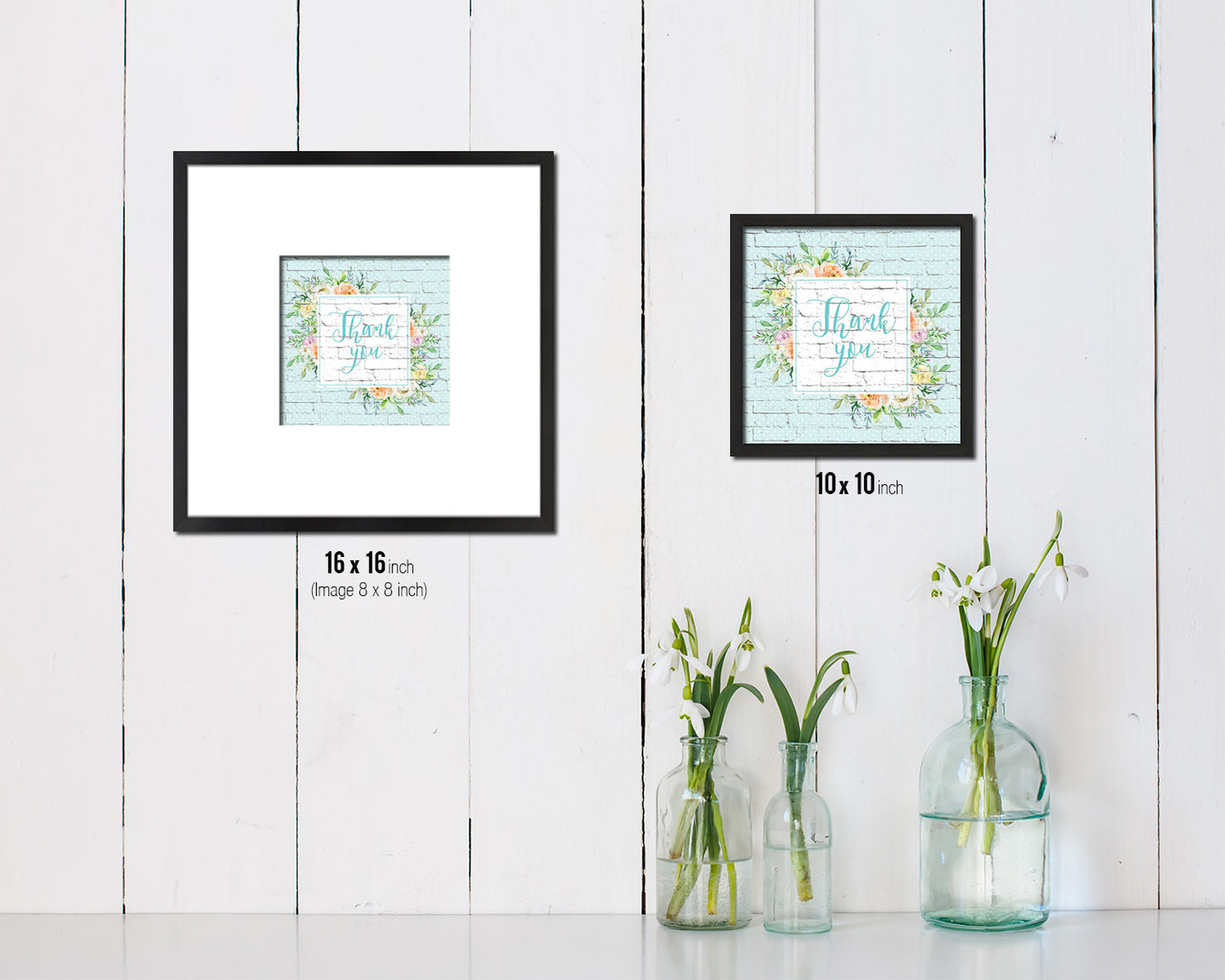 Thank you Quote Framed Print Home Decor Wall Art Gifts
