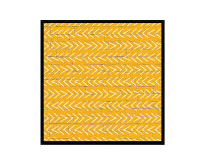 Abstract Yellow Artwork Wood Frame Gifts Modern Wall Decor Art Prints