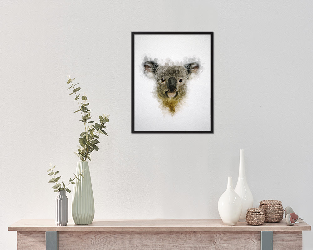 Koala Animal Painting Print Framed Art Home Wall Decor Gifts