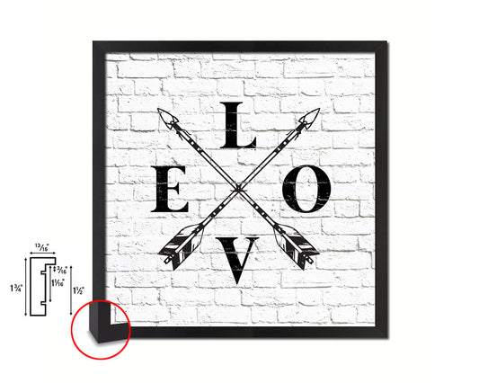 LOVE Quote Framed Print Home Decor Wall Art Gifts