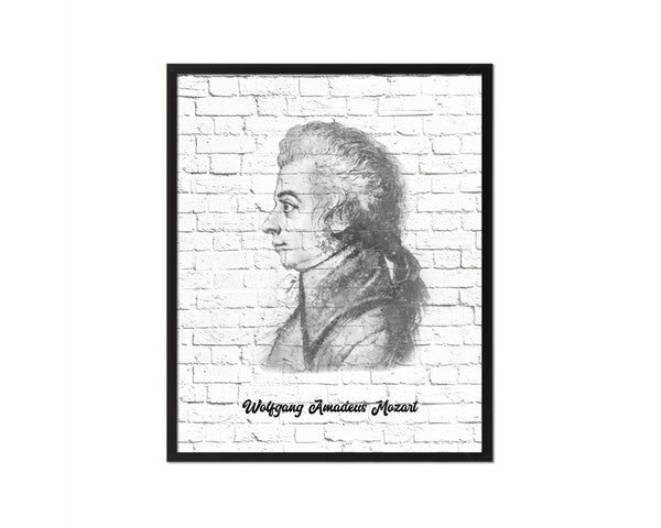 Woygang Amadeus Mozart Classical Music Framed Print Orchestra Teacher Gifts Home Wall Decor