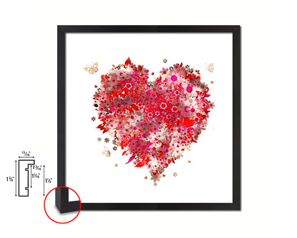 Heart Red Punctuation Symbol Framed Print Home Decor Wall Art English Teacher Gifts