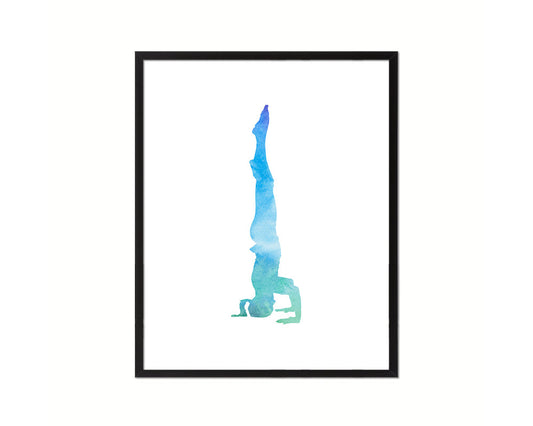 Pincha Mayurasana Forearmstand Yoga Wood Framed Print Wall Decor Art Gifts