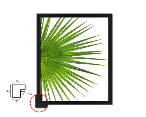 Palm Tropical Leaf Framed Print Sign Decor Wall Art Gifts