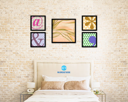 Abstract Yellow Artwork Wood Frame Gifts Modern Wall Decor Art Prints