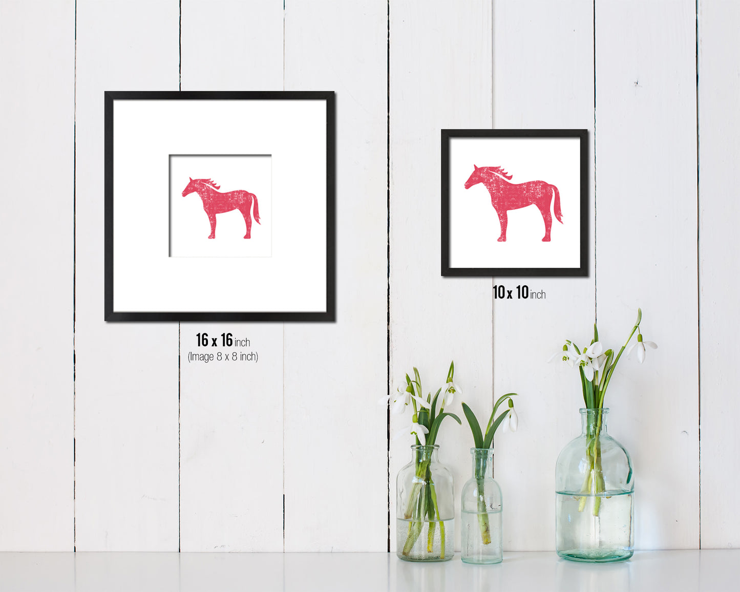 Horse Animal Nursery Room Fine Art Paper Prints Home Decor Wall Art Gifts