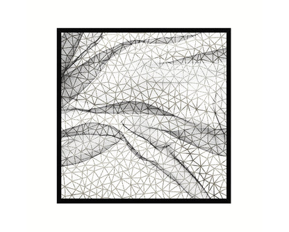 Abstract Black  Artwork Wood Frame Gifts Modern Wall Decor Art Prints