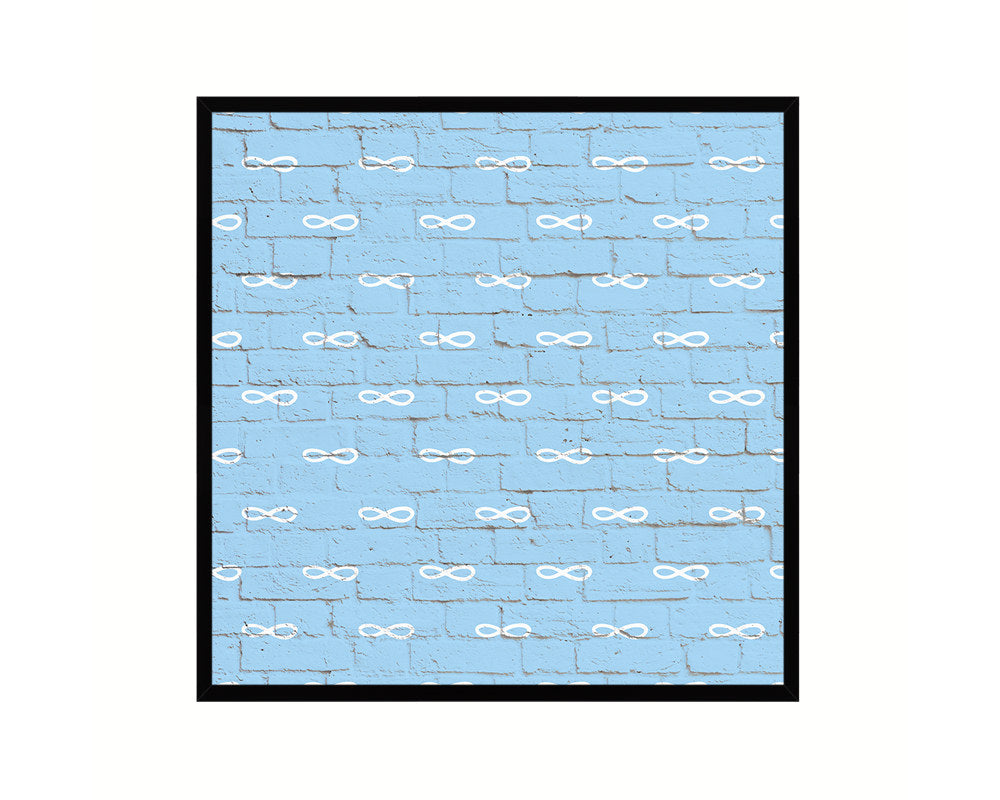 Abstract Aqua Artwork Wood Frame Gifts Modern Wall Decor Art Prints