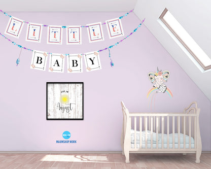 Baby Due In August Pregnancy Announcement Personalized Frame Print Wall Decor Art Gifts