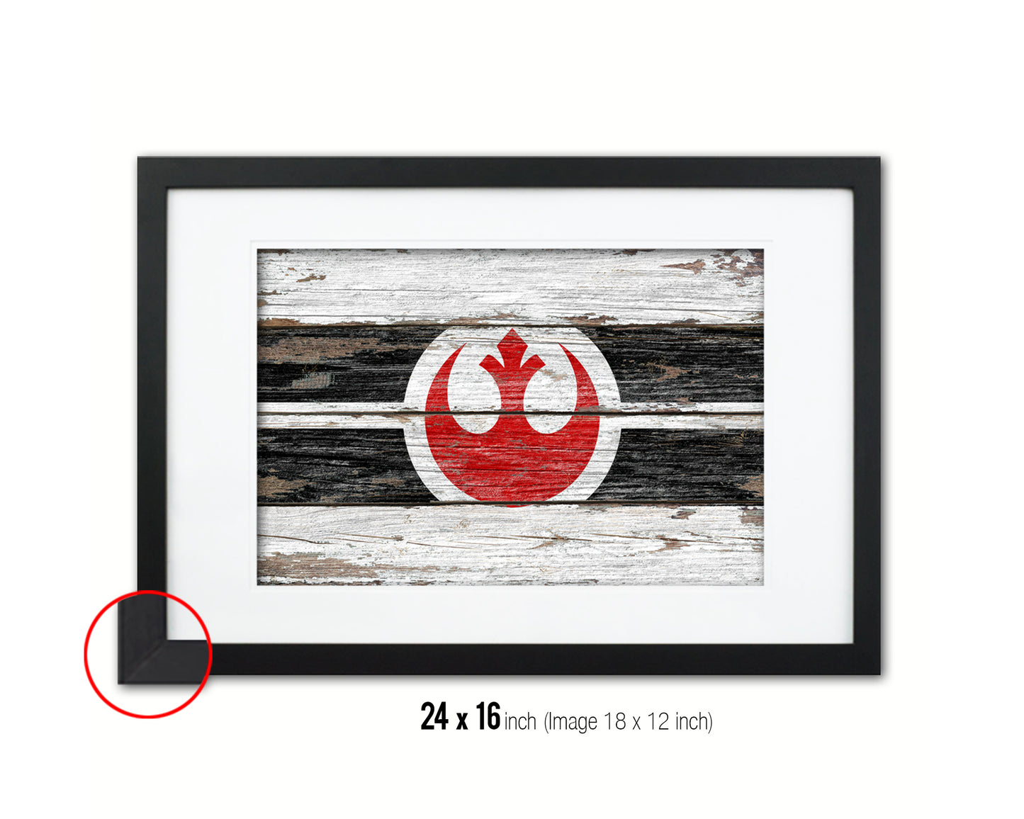 Alliance to Restore the Republic Wood Rustic Flag Wood Framed Print Wall Art Decor Gifts