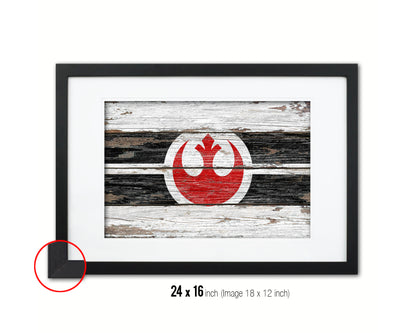 Alliance to Restore the Republic Wood Rustic Flag Wood Framed Print Wall Art Decor Gifts