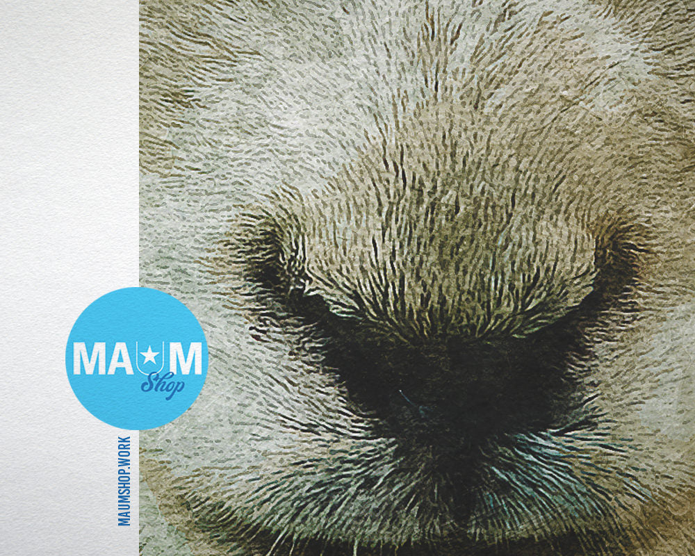 Lamb Animal Painting Print Framed Art Home Wall Decor Gifts