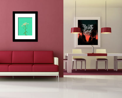 Achillea Millefolium Colorful Plants Art Wood Framed Print Wall Decor Gifts