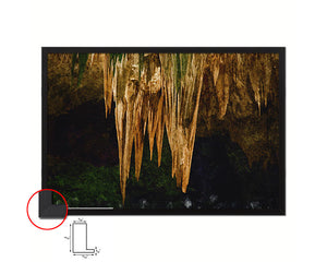 Stalactites Cave Artwork Painting Print Art Frame Home Wall Decor Gifts