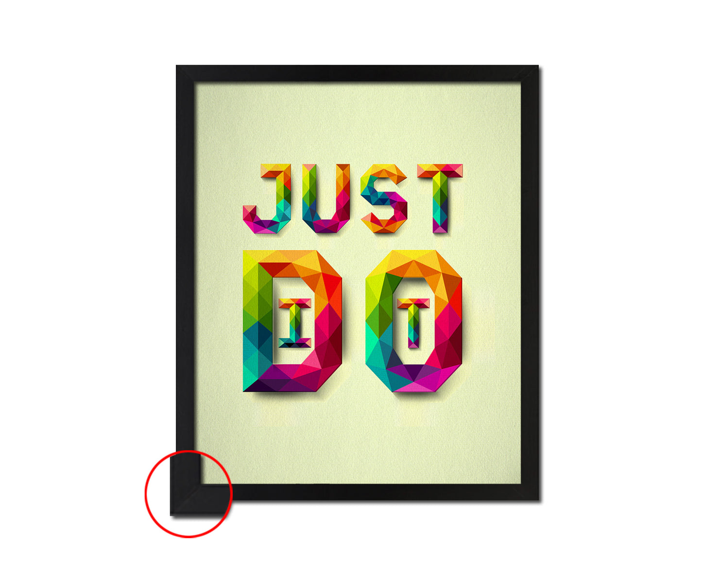 Just do it Quote Framed Print Wall Decor Art Gifts