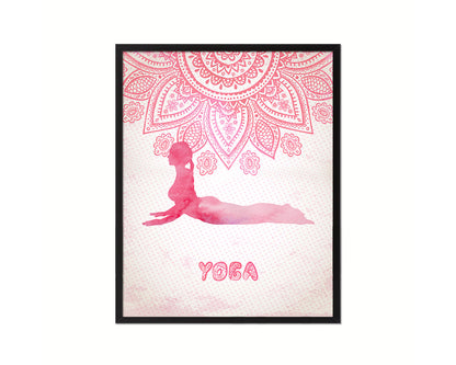 Cobra Pose Yoga Wood Framed Print Wall Decor Art Gifts
