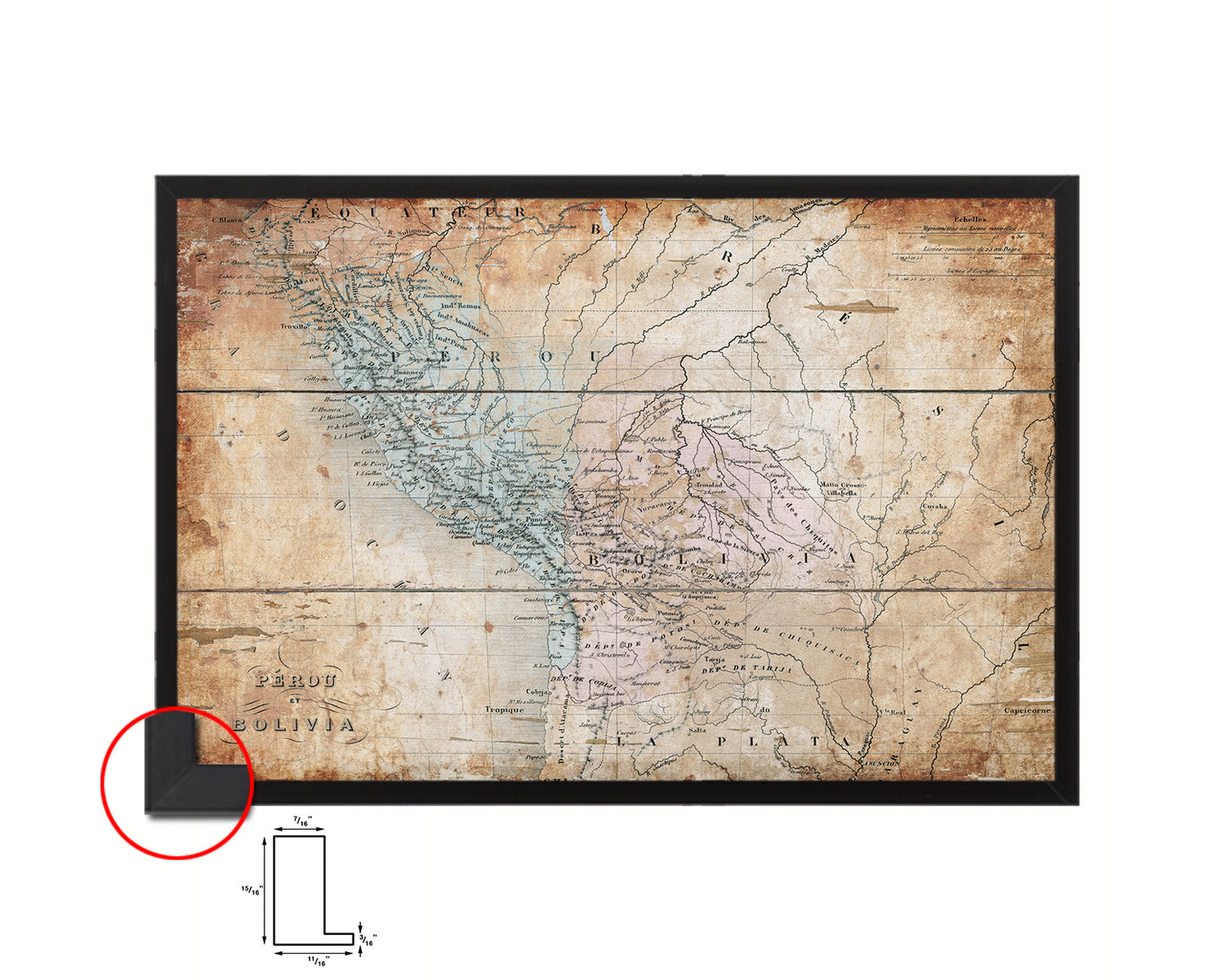 Switzerland Antique Map Framed Print Art Wall Decor Gifts