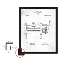 Wringer Home Vintage Patent Artwork Black Frame Print Wall Art Decor Gifts