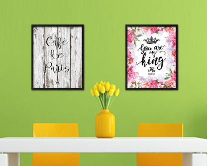 Cafe De Paris Quote Framed Artwork Print Wall Decor Art Gifts