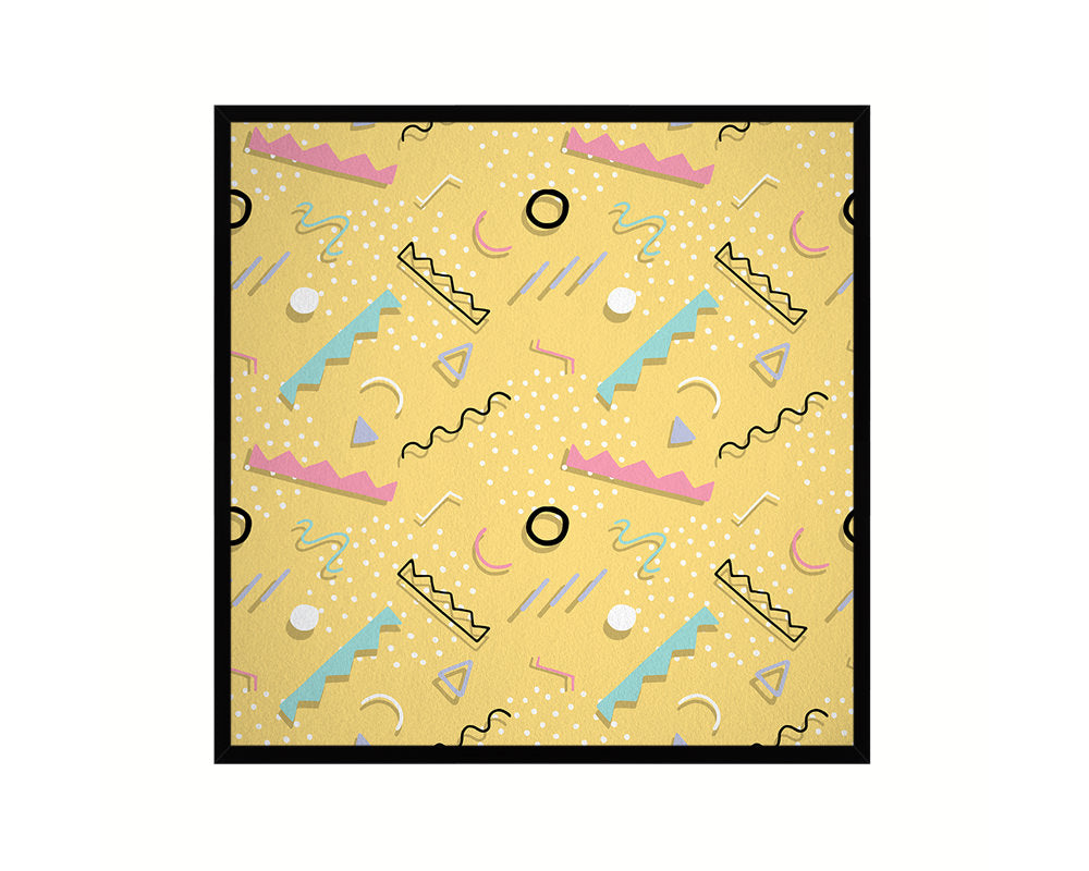 Abstract Yellow Artwork Wood Frame Gifts Modern Wall Decor Art Prints