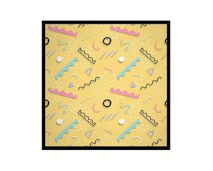 Abstract Yellow Artwork Wood Frame Gifts Modern Wall Decor Art Prints