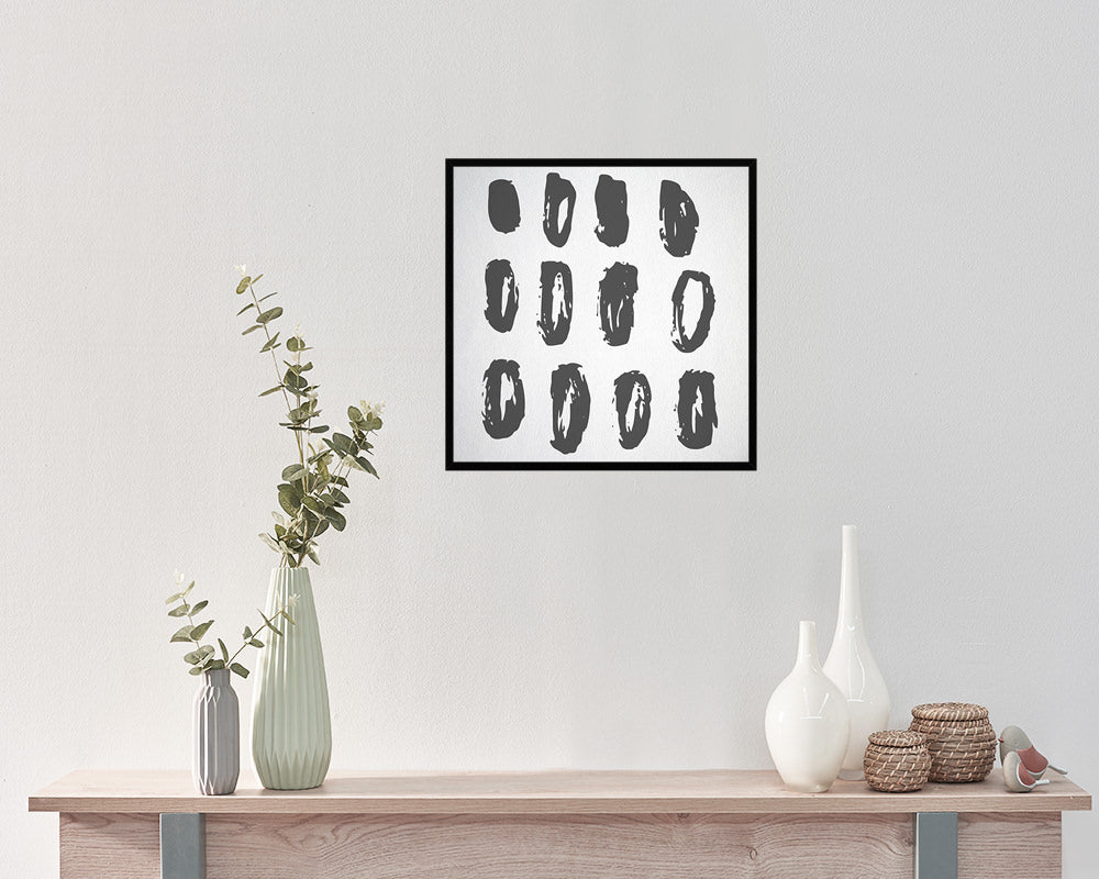 Brush Object Abstract Artwork Wood Frame Gifts Modern Wall Decor Art Prints