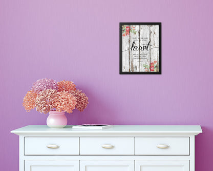 Trust in the Lord with all your Heart, Proverbs 3:5 Quote Framed Print Home Decor Wall Art Gifts
