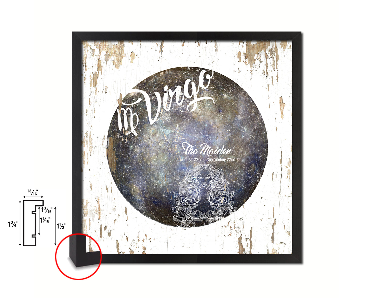 Virgo Astrology Prediction Yearly Horoscope Wood Framed Print Wall Art Decor Gifts