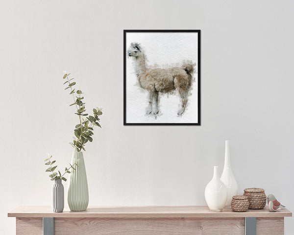 Llima Animal Painting Print Framed Art Home Wall Decor Gifts
