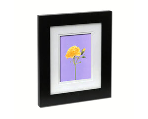 Yellow Rose Colorful Plants Art Wood Framed Print Wall Decor Gifts