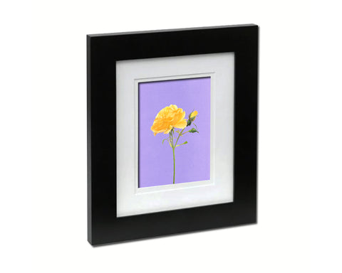 Yellow Rose Colorful Plants Art Wood Framed Print Wall Decor Gifts