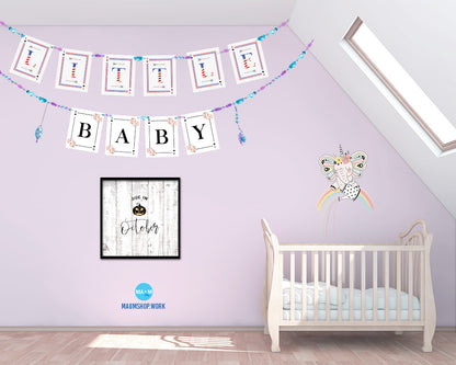 Baby Due In October Pregnancy Announcement Personalized Frame Print Wall Decor Art Gifts