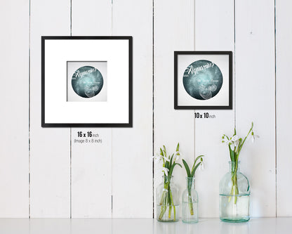 Aquarius Astrology Prediction Yearly Horoscope Wood Framed Print Wall Art Decor Gifts